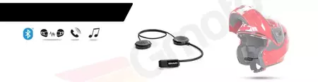 Sprechanlage Motorrad-Helm Headset SHAD GPS MP3 Handy Interkom-2