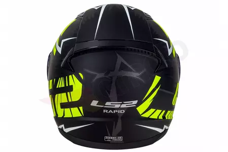 Motociklistička kaciga koja pokriva cijelo lice LS2 FF353 RAPID CROMO MATT BLACK HV YELLOW L-7