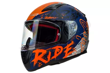LS2 FF353 RAPID NAUGHTY MATT BLUE ORANGE L capacete integral de motociclista-2