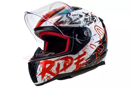 LS2 FF353 RAPID NAUGHTY WHITE RED M casco moto integrale - AK1035341024