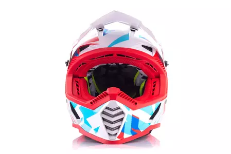 LS2 MX437 FAST EVO FUNKY RED WHITE L capacete para motas de enduro-3