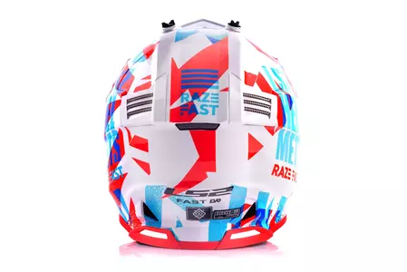 LS2 MX437 FAST EVO FUNKY RED WHITE L capacete para motas de enduro-4
