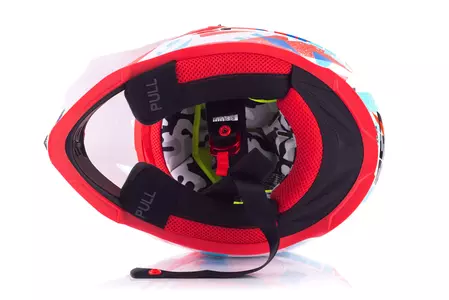 LS2 MX437 FAST EVO FUNKY RED WHITE L capacete para motas de enduro-7