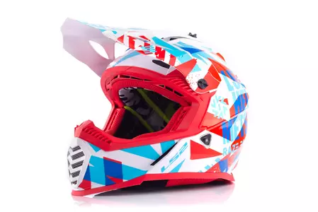 LS2 MX437 FAST EVO FUNKY RED WHITE M enduro motocyklová helma - AK4043733024