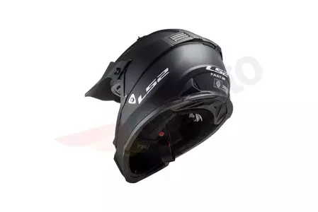 LS2 MX437 FAST EVO MATT NEGRO 3XL casco moto enduro-3