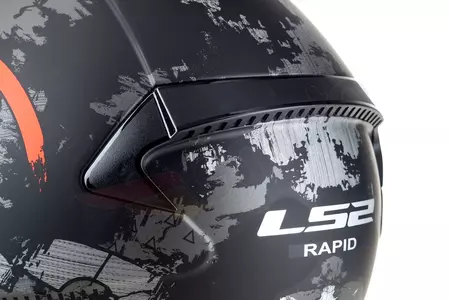 LS2 FF353 RAPID CIRCLE MATT TITAN ORANGE 3XL capacete integral de motociclista-11