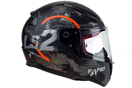 LS2 FF353 RAPID CIRCLE MATT TITAN ORANGE 3XL capacete integral de motociclista-4