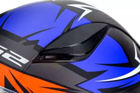 LS2 FF353 RAPID CROMO MATT ORANGE BLUE XXL capacete integral de motociclista-10