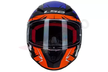 LS2 FF353 RAPID CROMO MATT ORANGE BLUE XXL capacete integral de motociclista-3