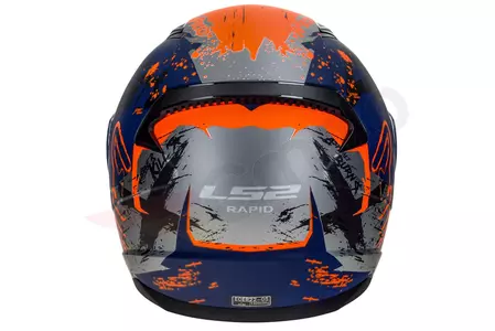 LS2 FF353 RAPID NAUGHTY MATT BLUE ORANGE XXL capacete integral de motociclista-7