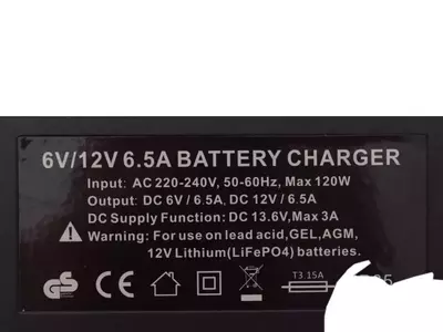 Enhet 6V 12V 6,5A batteriladdare-2