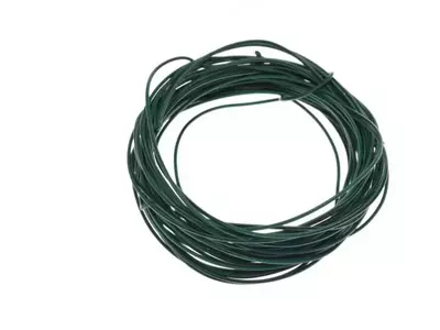 Kabel - elektrisk installationskabel 0,5 mm grøn sort 10 meter - 228567