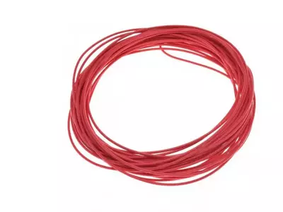 Przewód - kabel instalacji elektrycznej 0,75mm czerwony 10 metrów - 228570