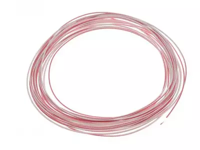 Câble - câble d'installation électrique 0.75mm blanc rouge 10 mètres - 228572