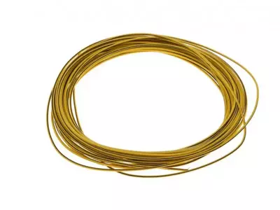 Kabel - elektrische installatiekabel 0,75mm geel zwart 10 meter - 228574