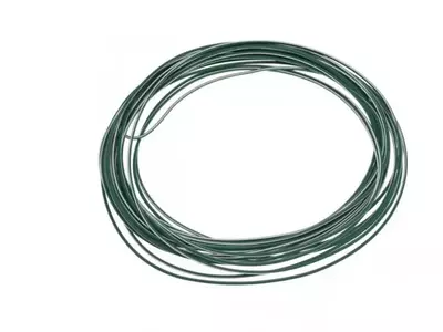 Кабел - електрически инсталационен кабел 0,75 мм зелен бял 10 метра - 228576