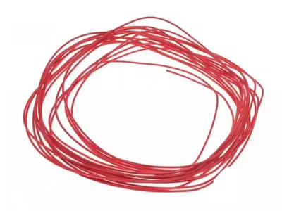 Kabel - elektrisk installationskabel 1,00mm rød 10 meter - 228580