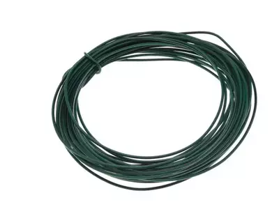 Przewód - kabel instalacji elektrycznej 1,00mm zielony czarny 10 metrów - 228587