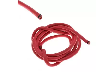 Przewód - kabel instalacji elektrycznej 16,00mm czerwony 2 metry - 228595