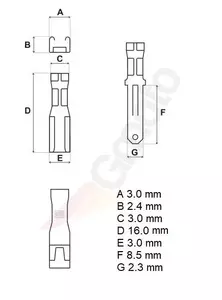 Racorduri pentru conectori rapizi tip II 10 kpl-3