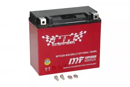 Gel baterija 12V 20 Ah WM Motor WTX20-BS - YTX20-BS