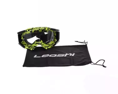 Enduro Cross MX ochelari de protecție Leoshi galben neon