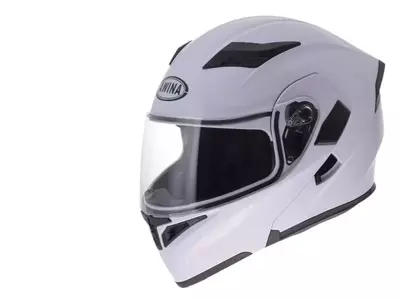 Awina cască de motocicletă cu mandibulă albă L-1
