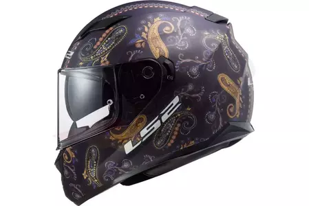 Motociklistička kaciga koja pokriva cijelo lice LS2 FF320 STREAM EVO PASLY MATT VIOLET XS-2
