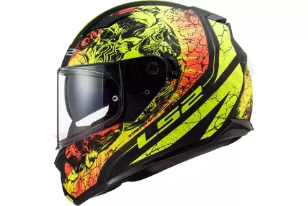 LS2 FF320 STREAM EVO THRONE MATT BLACK H-V L capacete integral de motociclista-2