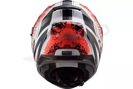 LS2 FF320 STREAM EVO THRONE BRANCO LARANJA M capacete integral de motociclista-4
