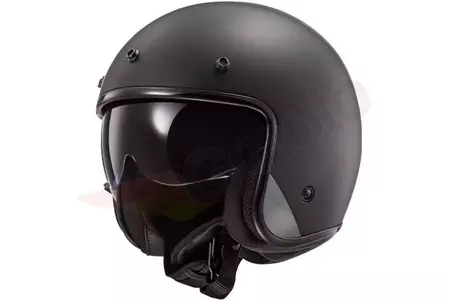 LS2 OF601 BOB SOLID MATT BLACK M casco moto aperto-1