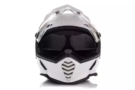 LS2 MX436 PIONEER EVO GLOSS WHITE XS casco moto enduro-4