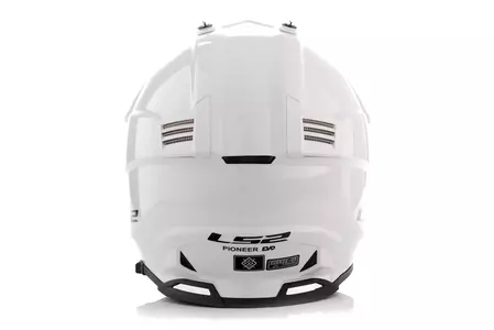 LS2 MX436 PIONEER EVO GLOSS WHITE XS casco moto enduro-5