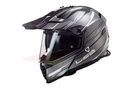 LS2 MX436 PIONEER EVO KNIGHT TITAN BLANCO S casco moto enduro-1