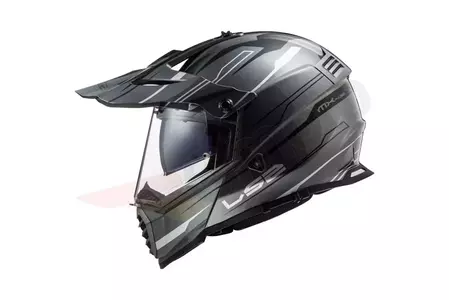 LS2 MX436 PIONEER EVO KNIGHT TITAN BLANCO XXL casco moto enduro-2