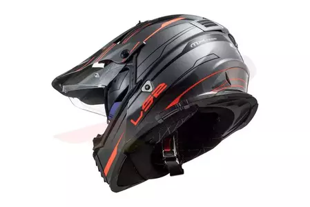 LS2 MX436 PIONEER EVO KNIGHT TITAN ORANGE M capacete para motas de enduro-3