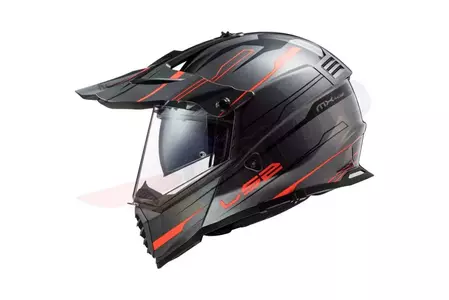LS2 MX436 PIONEER EVO KNIGHT TITAN ORANGE XXL capacete para motas de enduro-2