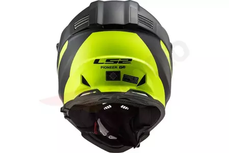LS2 MX436 PIONEER EVO ROUTER MATT H-V YELLOW 3XL capacete para motas de enduro-3