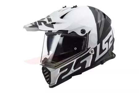 LS2 MX436 PIONEER EVO EVOLVE MATT WHITE BLACK S enduro motocyklová helma - AK4043633113