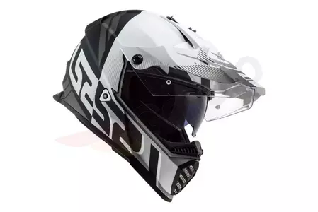 LS2 MX436 PIONEER EVO EVOLVE MATT WHITE BLACK S casco moto enduro-2