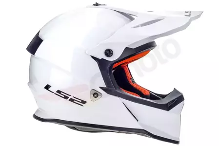 LS2 MX437 FAST EVO SOLID WHITE 3XL cască de motocicletă enduro LS2 MX437 FAST EVO SOLID WHITE 3XL-2