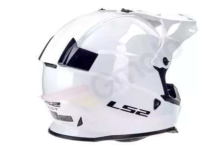 Kask motocyklowy enduro LS2 MX437 FAST EVO SOLID WHITE 3XL-6