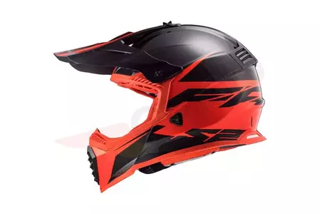 LS2 MX437 FAST EVO ROAR MATT BLACK RED L casco moto enduro-2