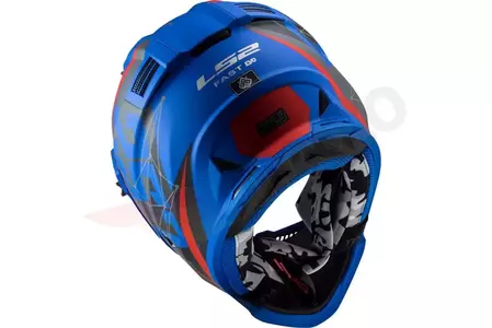 LS2 MX437 FAST EVO ALPHA MATT BLUE M casco moto enduro-4