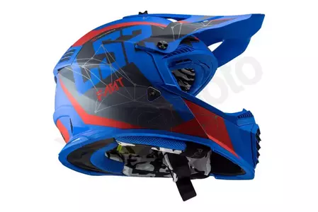 LS2 MX437 FAST EVO ALPHA MATT BLUE XL enduro motorcykelhjelm-3
