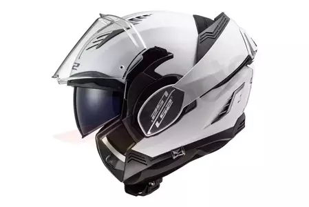LS2 FF900 VALIANT II SOLID WHITE M мотоциклетна каска с челюст - AK5090010024