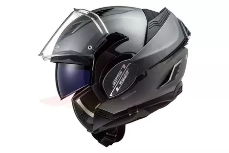 LS2 FF900 VALIANT II SOLID MATT TITANIUM XL casco de moto mandíbula-2