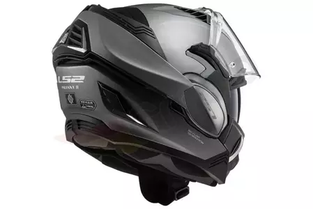 LS2 FF900 VALIANT II SOLID MATT TITANIUM XL casco de moto mandíbula-3