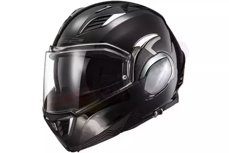 LS2 FF900 VALIANT II SOLID GLOSS BLACK M casco moto mandíbula - AK5090010124