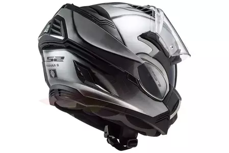 LS2 FF900 VALIANT II JEANS TITANIUM XL casco moto mandíbula-4